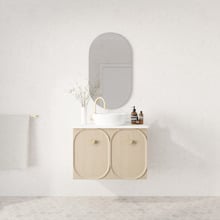 Port 750mm Wall Hung Single Vanity with Solid Surface Countertop